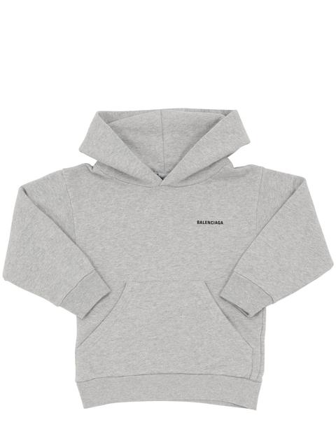 Sudadera De Algodón Con Logo Estampado Y Capucha