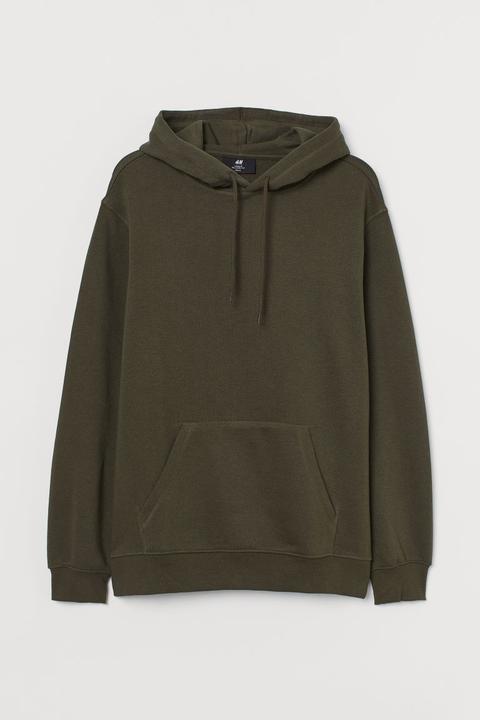 Relaxed Fit Hoodie - Green