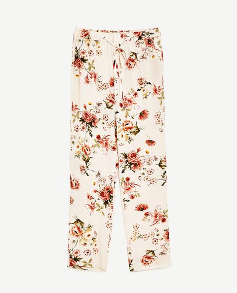 Pantalón Estampado Flores