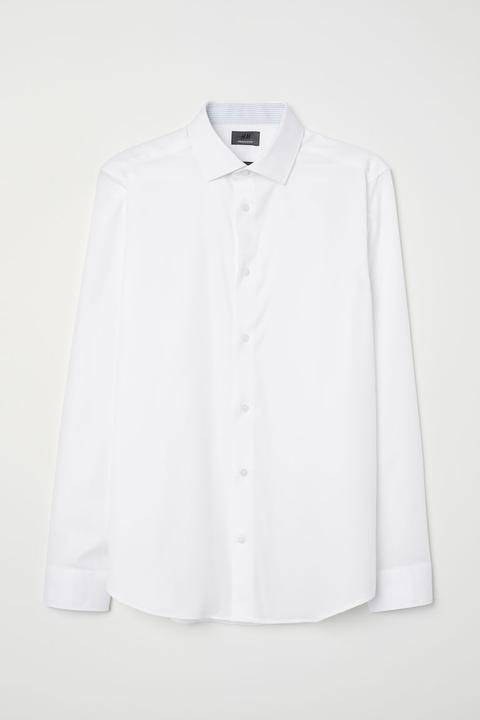 Camisa En Algodón Premium - Blanco
