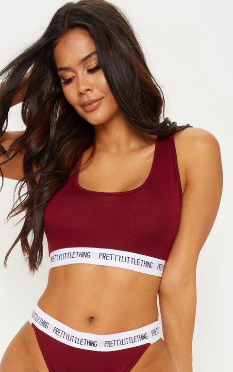 maroon sports bra