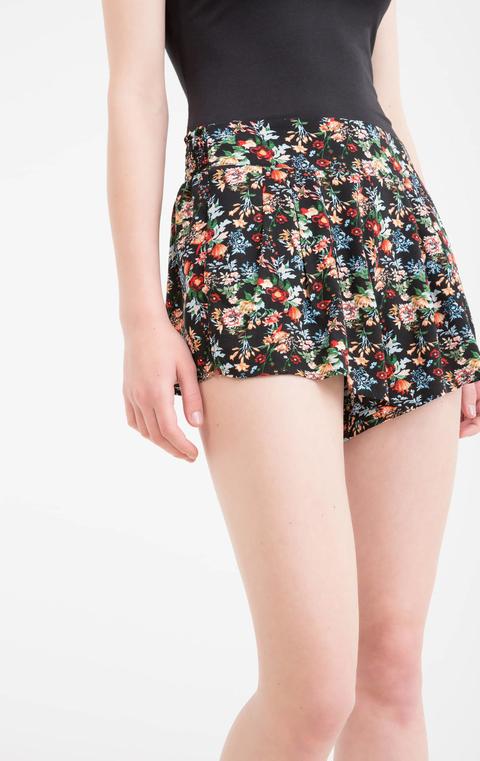 Shorts Pura Viscosa Fantasia Floreale