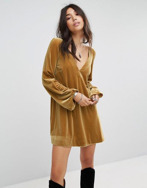 Minivestido De Terciopelo De Free People