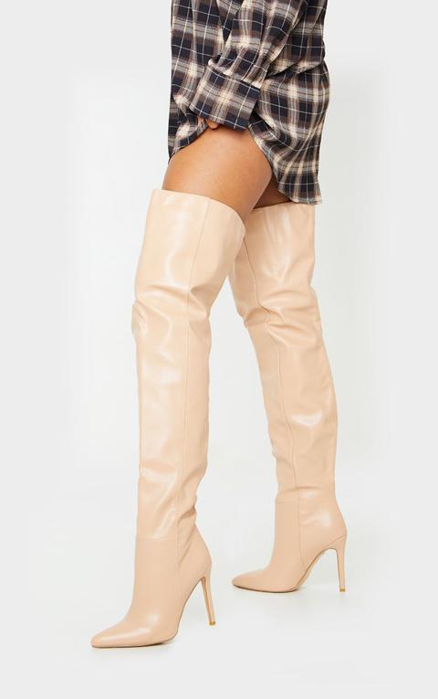 nude stiletto boots