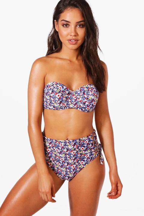 Ditsy Floral Underwired High Waist Bikini