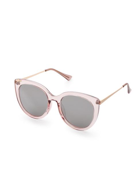 Pink Frame Grey Lens Cat Eye Sunglasses