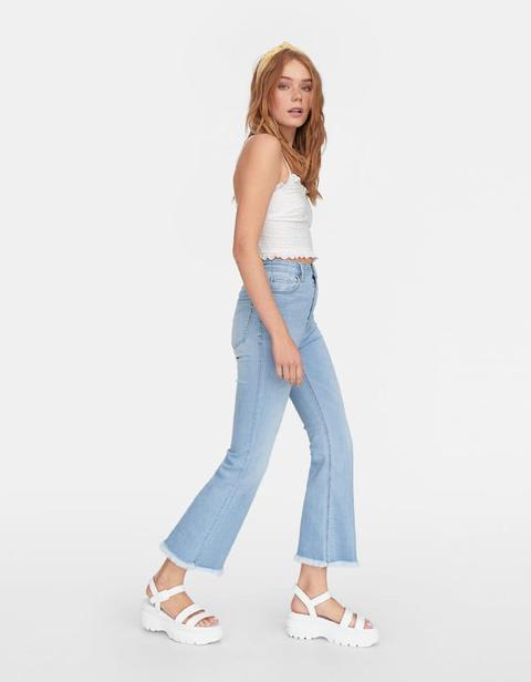 stradivarius flare jeans