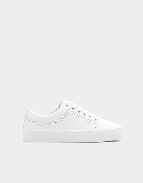 Sneaker Bianca Zeppa Basic