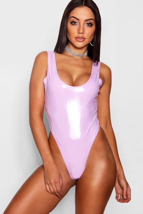 Vinyl High Rise Bodysuit