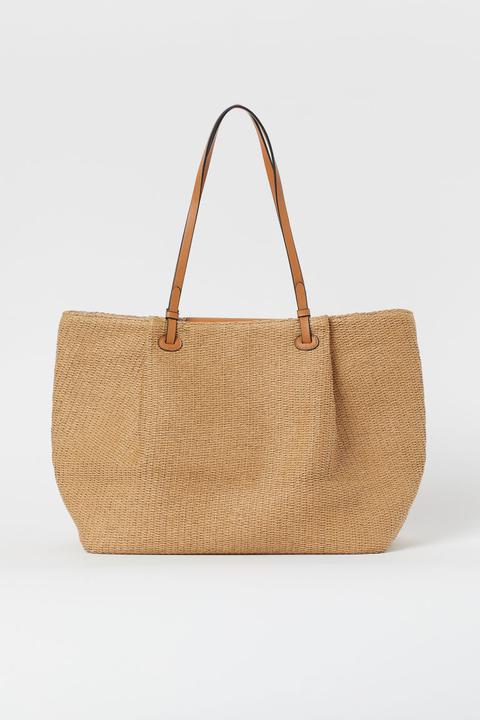 Paper Straw Shopper - Orange