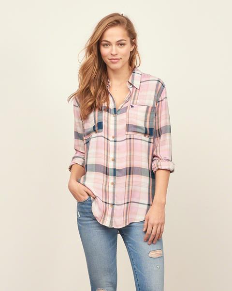 Drapey Plaid Shirt