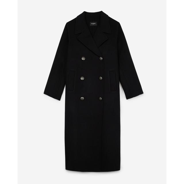 manteau laine noir
