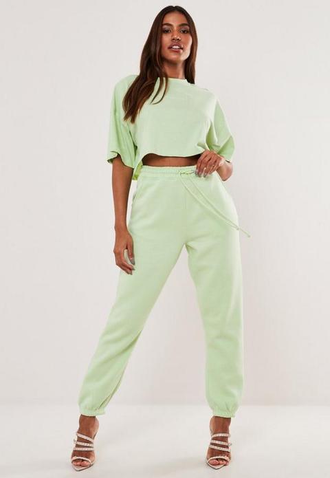 Green Missguided Oversized 90s Joggers, Green