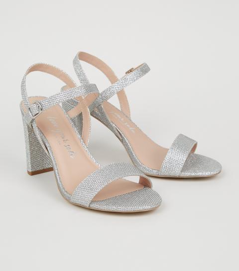 Extra wide outlet silver heels