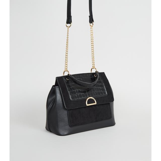 black shoulder bag new look