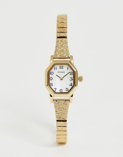 Reloj De Pulsera Con Diseño Octagonal De Sekonda-dorado