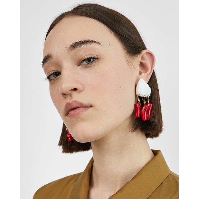 Pendientes Largos Concha Resina from Bimba Y Lola on 21 Buttons