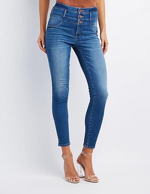 Waist Skinny Jeans from Charlotte Russe 