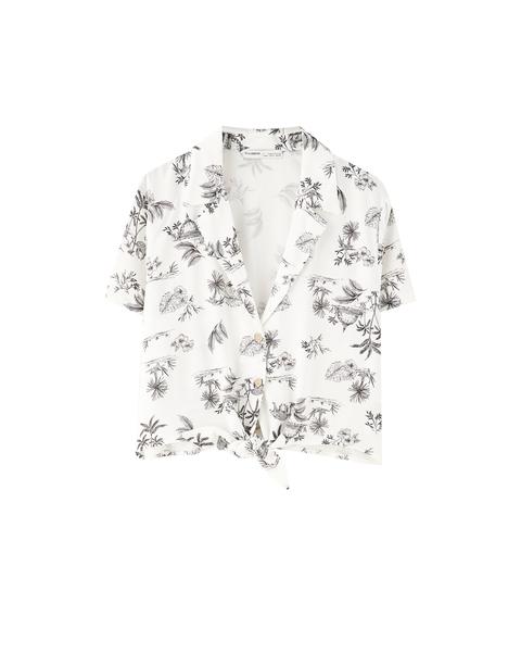 Camisa Estampada Nudo