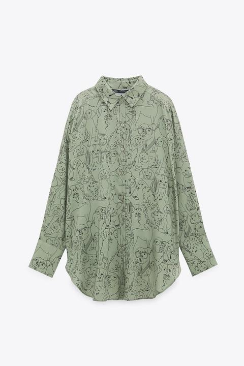 Camisa Fluida Estampada