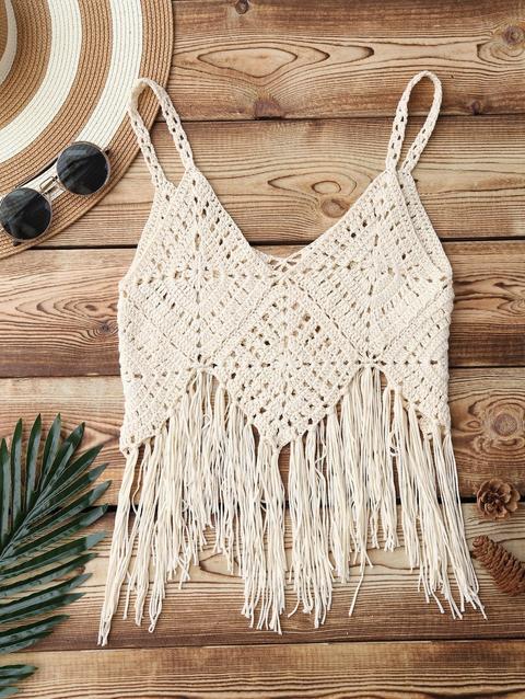 Frange Crochet Top Bikini