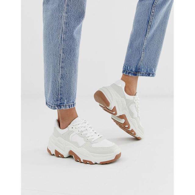 chunky tan trainers
