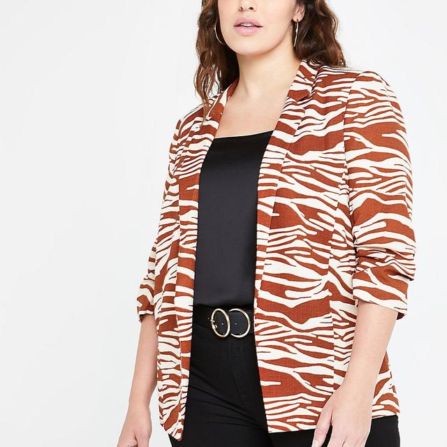river island zebra blazer