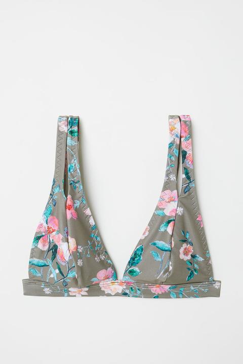 Top De Bikini De Triángulo - Verde