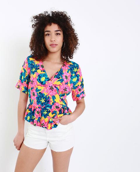 Blusa Cruzada Mujer