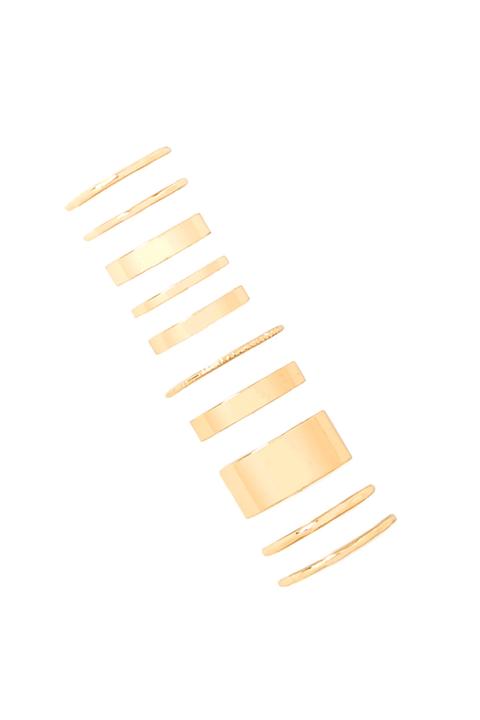 Etched Stackable Ring Set