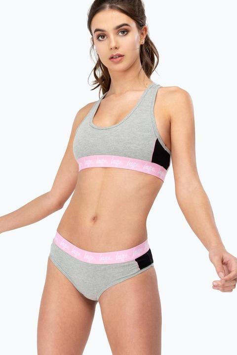 Hype Grey Panel Womens Underwear Set from Hype on 21 Buttons
