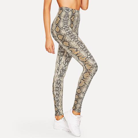 Leggings Stampato Serpente