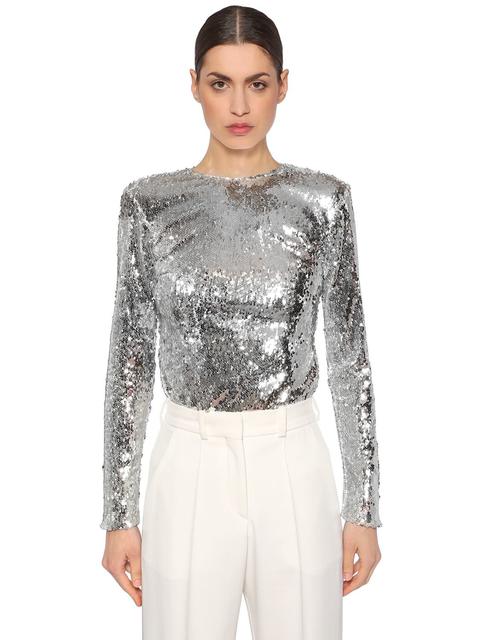 Top Con Paillettes