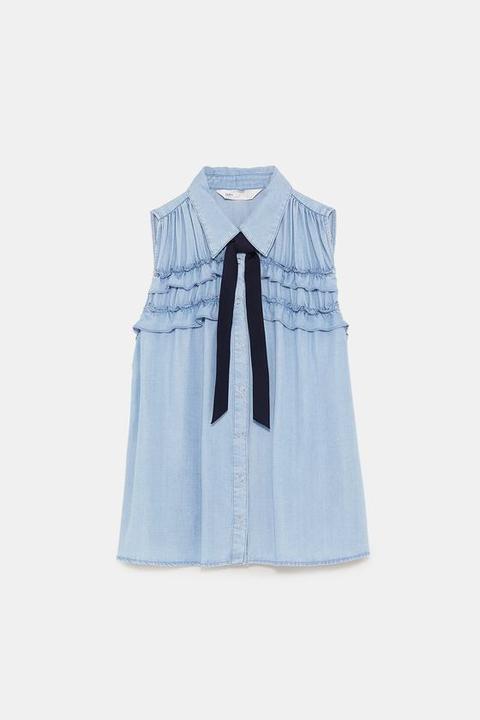 Camisa Volantes Lazo