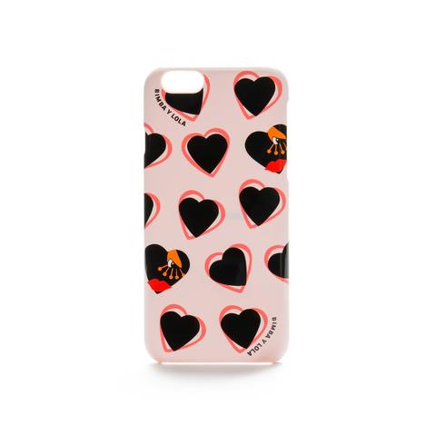 Funda Iphone 6 Corazones Marfil