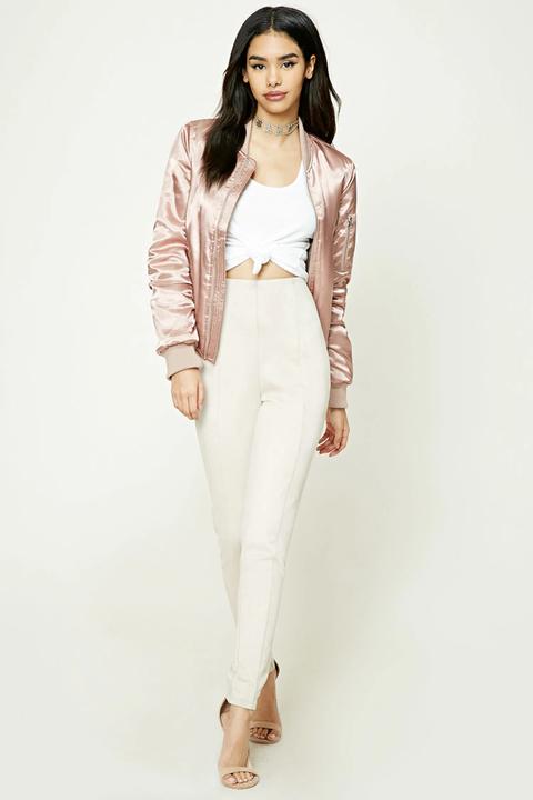 Faux Suede Skinny Pants