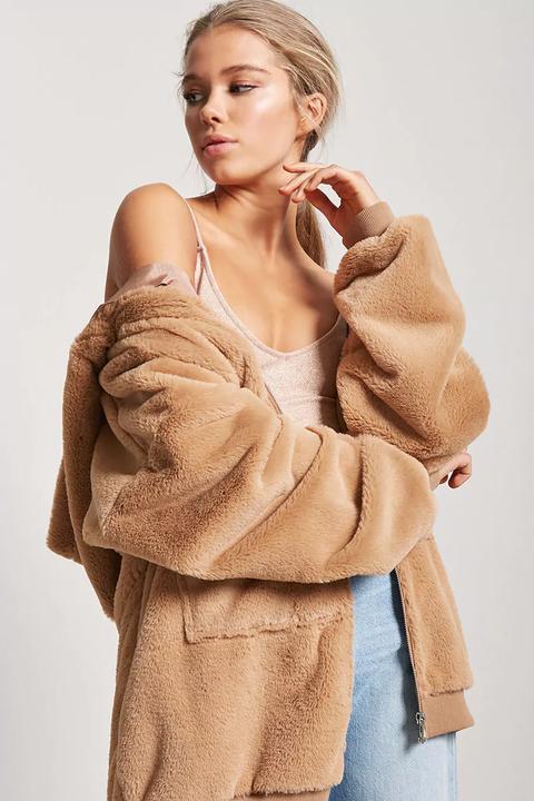 Faux Fur Hooded Jacket