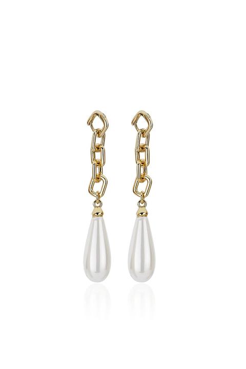 Pendiente Pearl Chain
