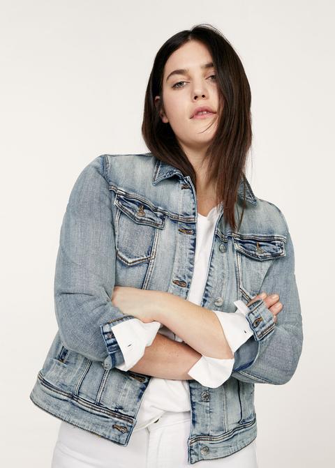 Cazadora Denim Bleached