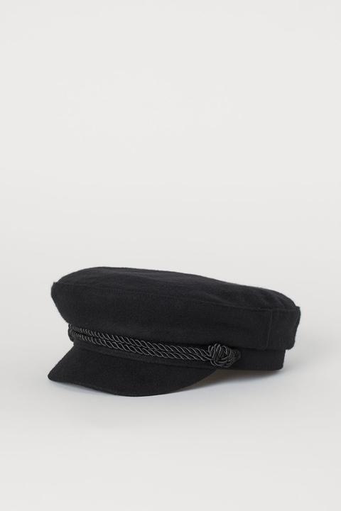 Gorra De Marinero - Negro