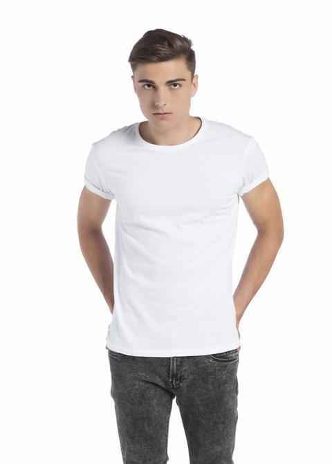 Basic Round Neck Solid Color T-shirt