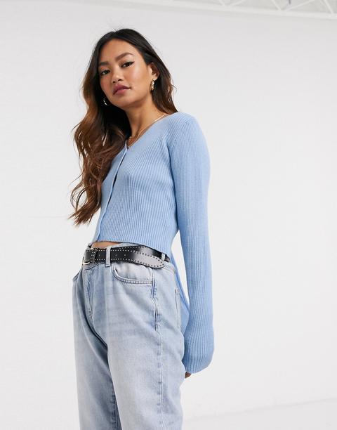 asos blue cardigan