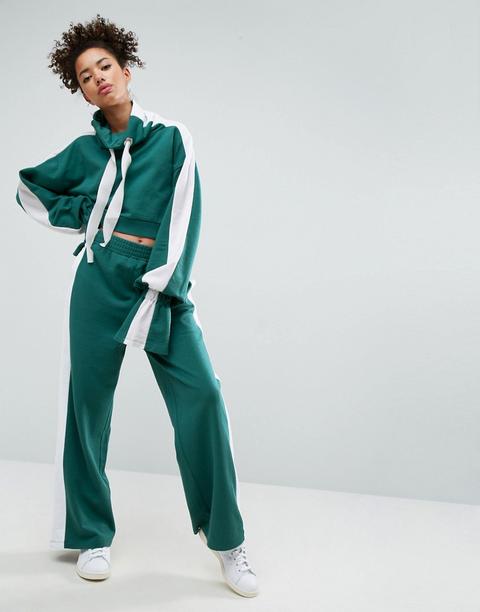 Asos - Joggers Coordinati Con Riga Laterale - Verde