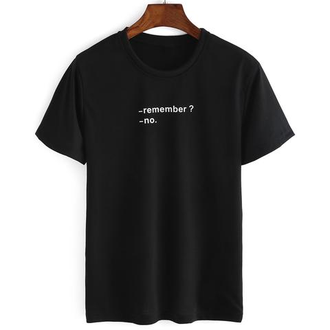 Camiseta Letras Estampadas -negro