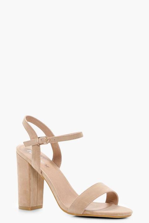 Block Heel Barely There Heels