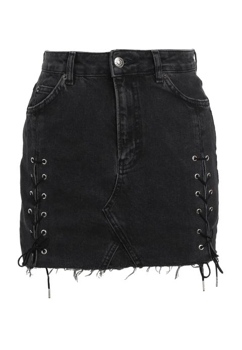 Topshop Falda Vaquera Washedblack