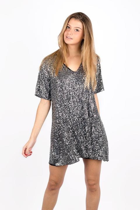Vestido Oversize Lentejuelas