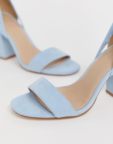 wide fit blue heels