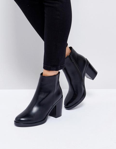 Raid - Lorena - Schwarze Ankle Boots Mit Absatz - Schwarz