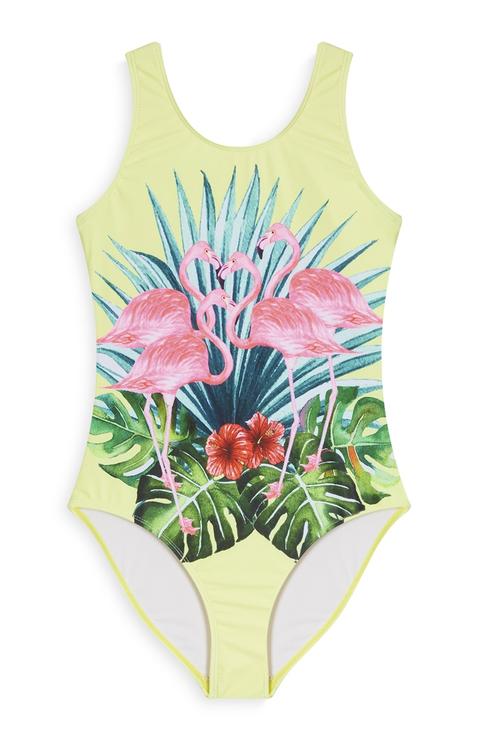 Costume Tropicale Fenicotteri Ragazza